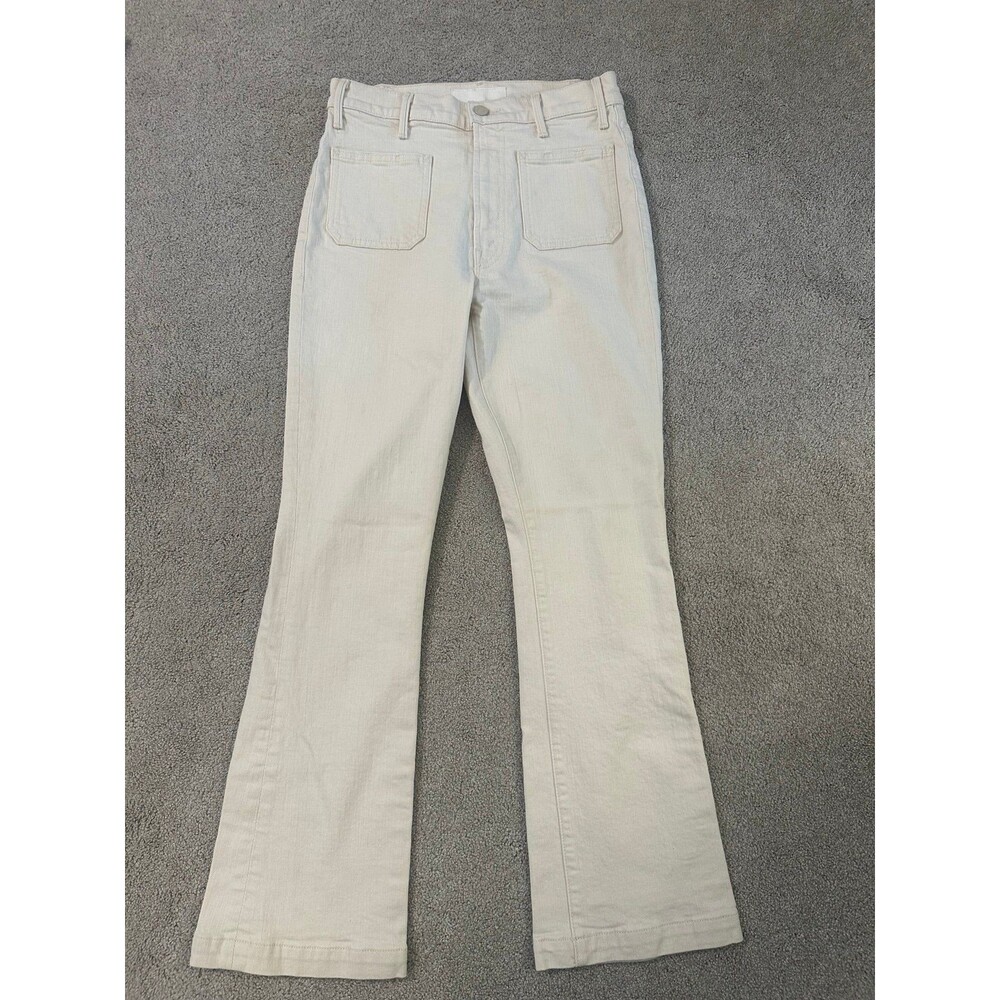 MOTHER superior jeans hustler patch pocket flood act natural size 27